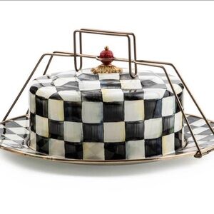 MacKenzie-Childs Courtly Check Cake Carrier